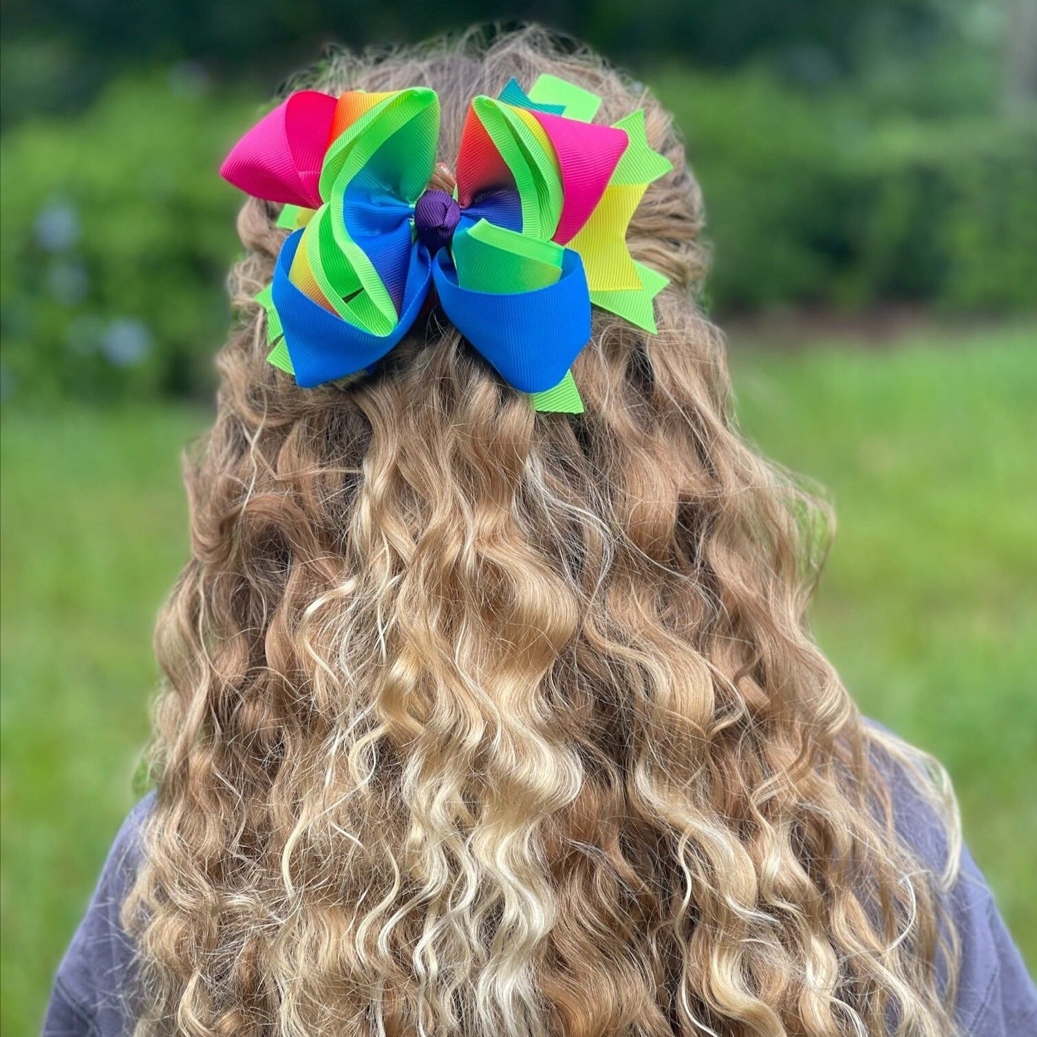 Rainbow Bow for Girl