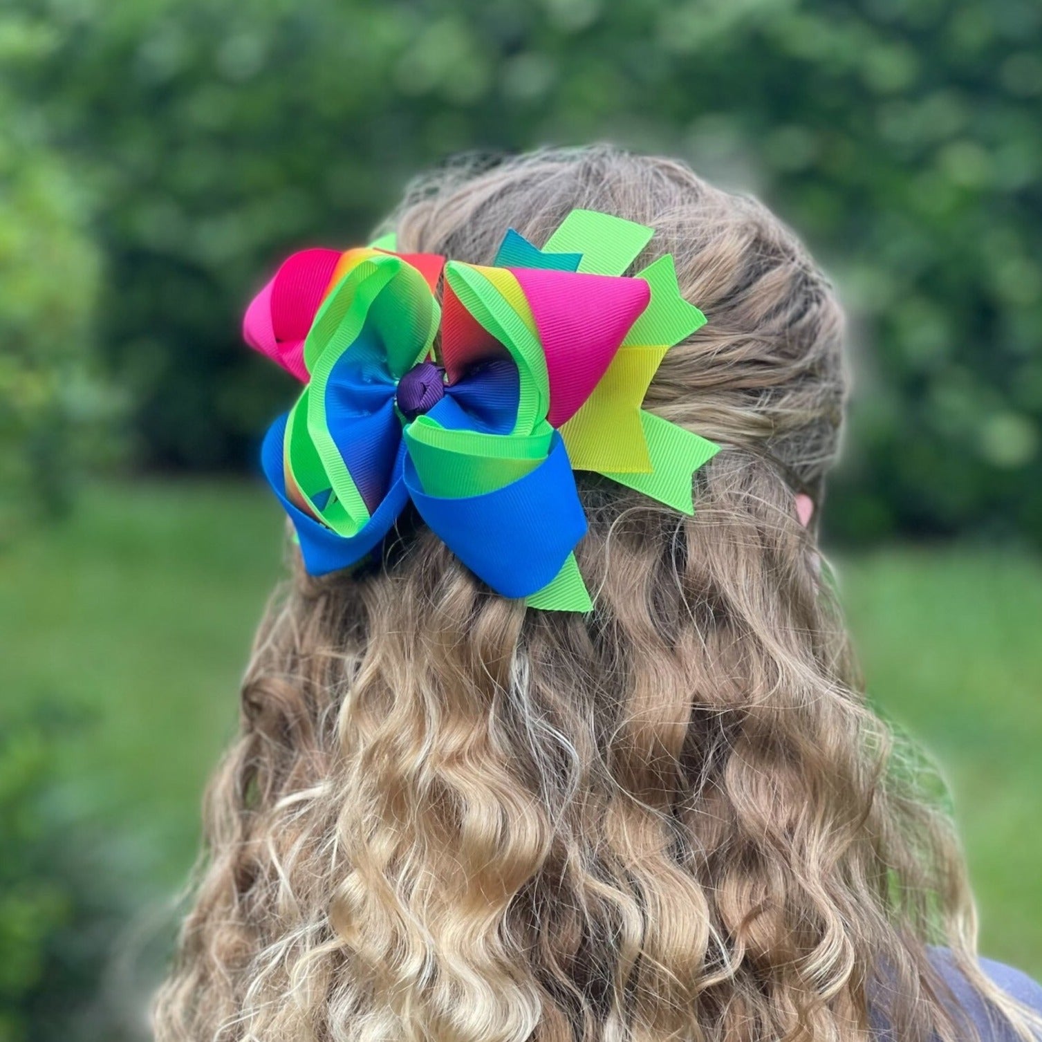 Rainbow Bow for Girl