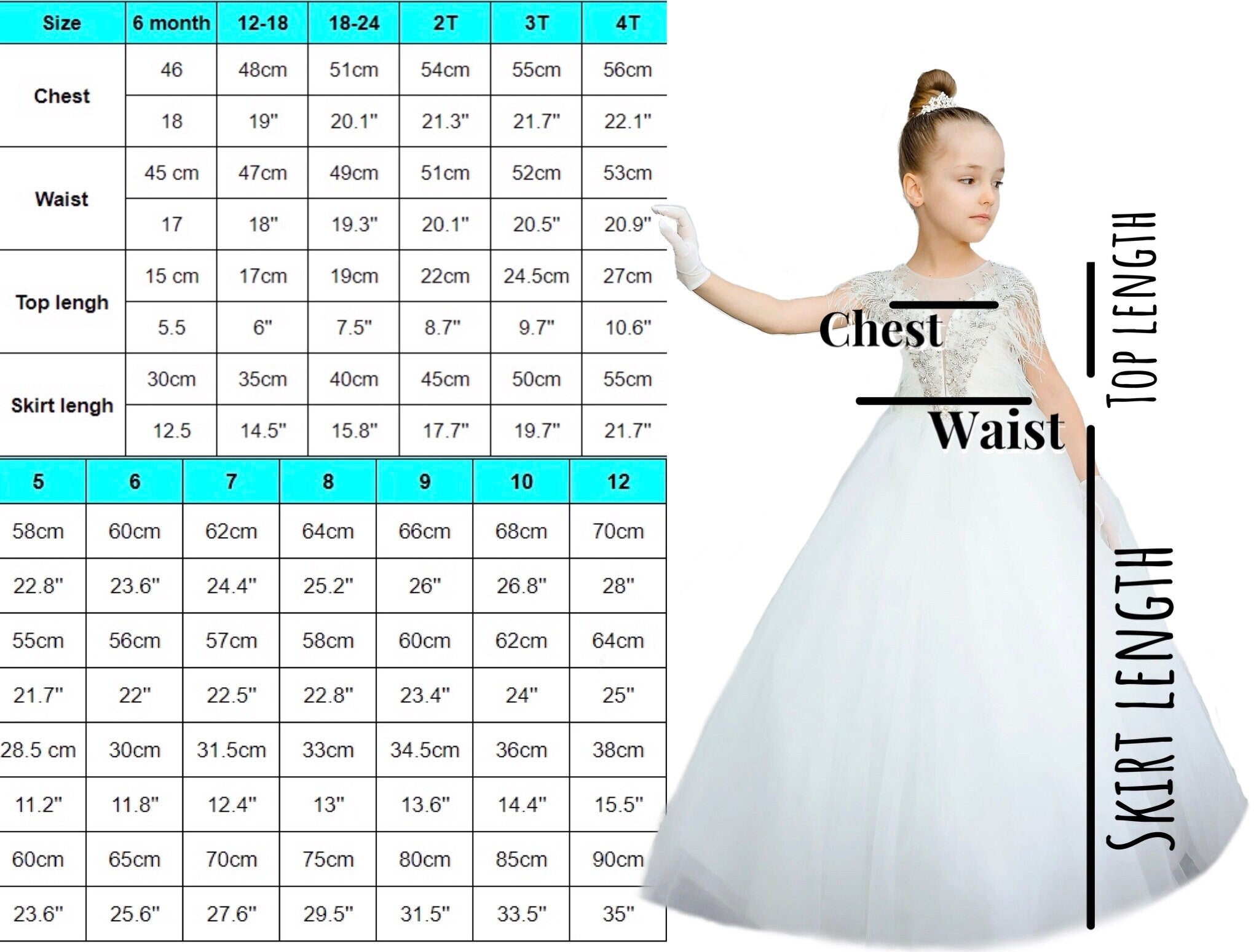 First Communion Dress Christening Gown Girl Wedding Flower Dress