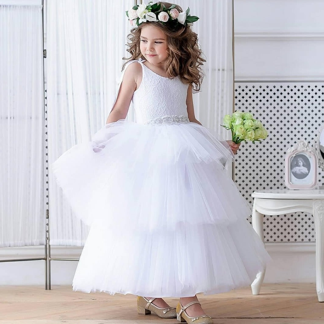 First Communion Dress, Girl Wedding Flower Dress
